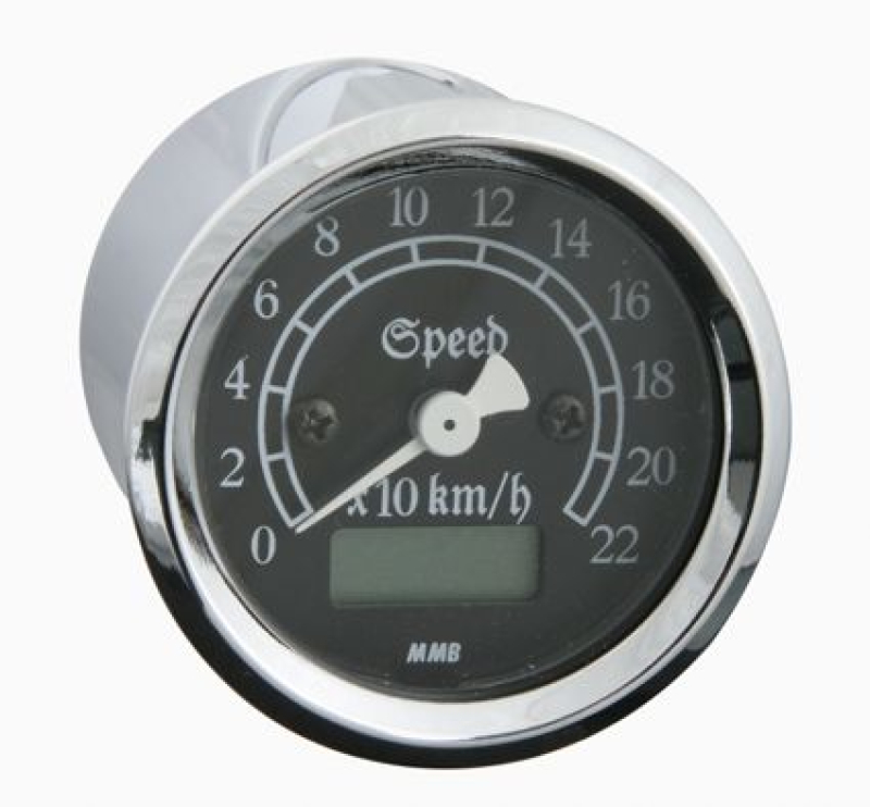 MMB RETRO SPEEDO CHR / BLK 220KMH 682675
