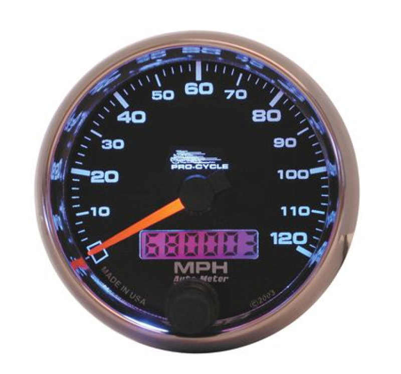 AMTR 2 5/8 SPEEDO BLK FACE MPH 649021