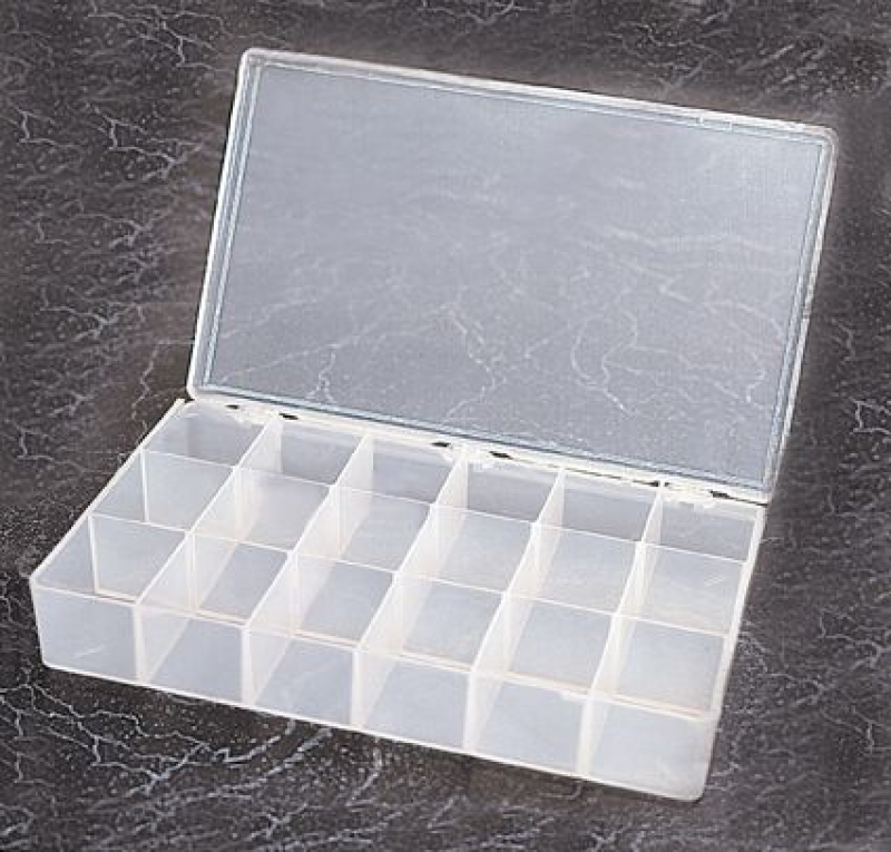 STORAGE BX  TRANSLUCENT 18 COM 100500