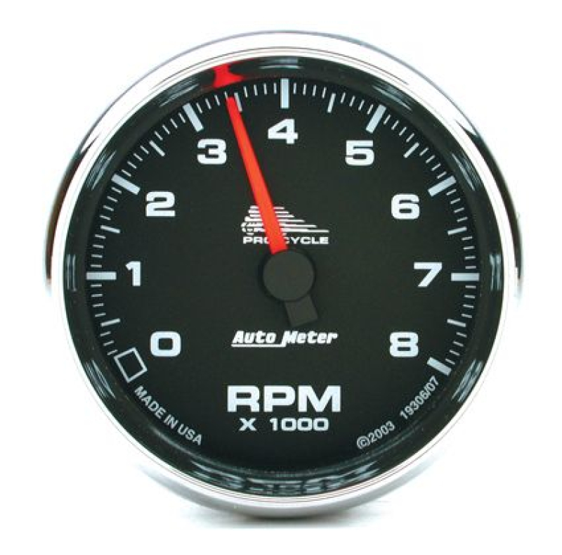AMTR 2 5/8 TACHOMETER BLK FACE 649023