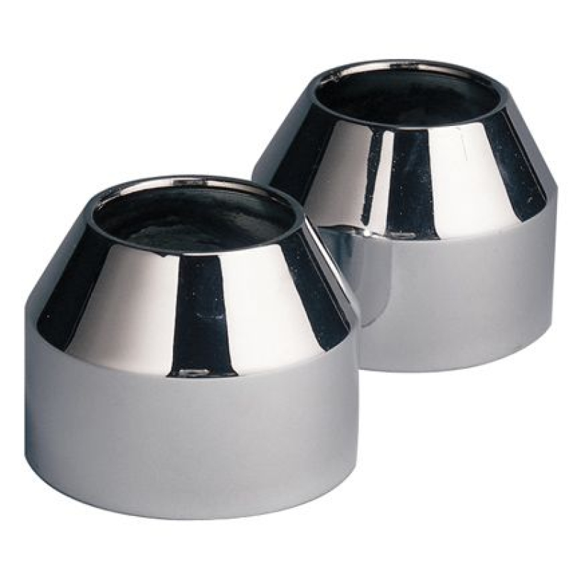 FORK BOOT COVERS, 35 MM, CHROME 28073