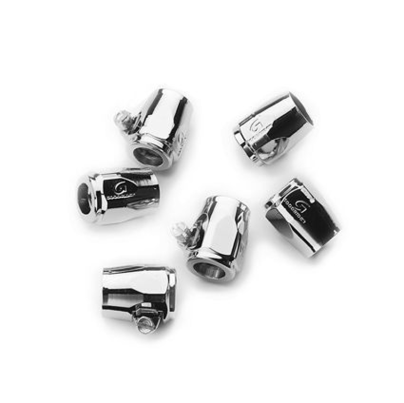 CHR.1/4" BRAIDED HOSE END CVRS  (6) 14975