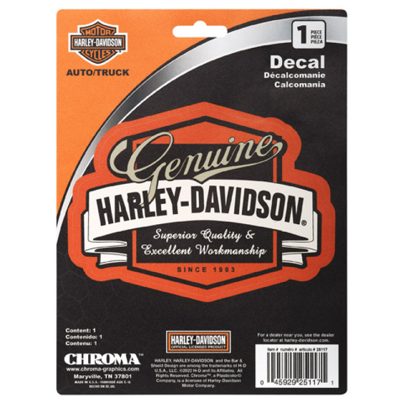 H-D TARRA GENUINE HARLEY-DAVIDSON 15 X 20 CM CG25117