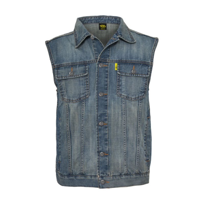 MCS DENIM VEST STONEWASHED BLUE THE MCS DENIM VEST IS A CLASSIC ONE! Y 300070