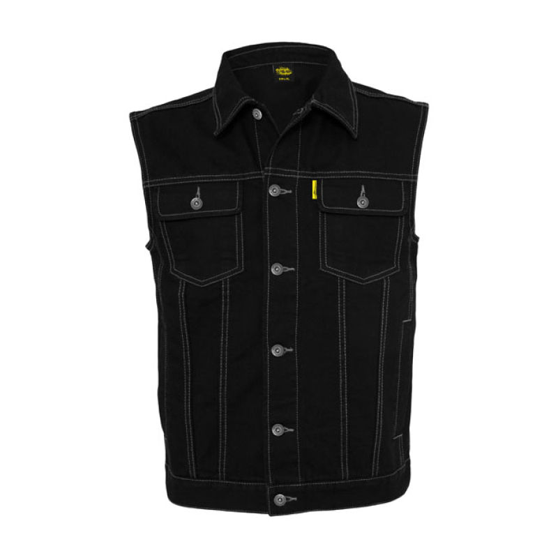 MCS DENIM VEST BLACK THE MCS DENIM VEST IS A CLASSIC ONE! YOU CAN PUT 300074