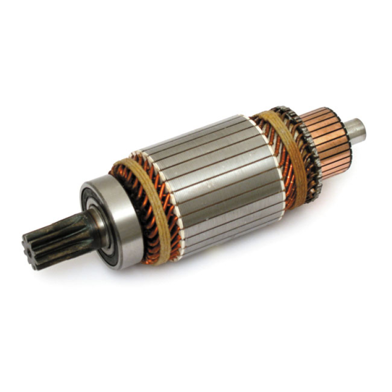 STARTER MOTOR ARMATURE, HITACHI STYLE COMPLETE WITH BEARING. OEM STYLE 504725