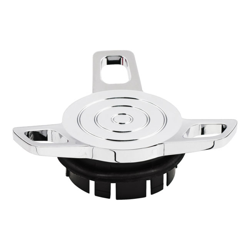 GASCAP, SPINNER. DUMMY CHROME; ALUMINUM; DUMMY; LEFT SIDE 505031