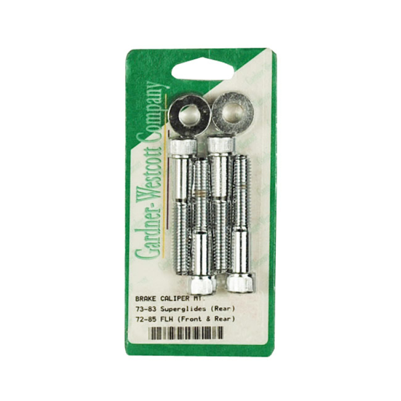CALIPER BOLT KIT, BANANA. ALLENHEAD CHROME. 4-PACK. REPLACEMENT BOLTS 505260