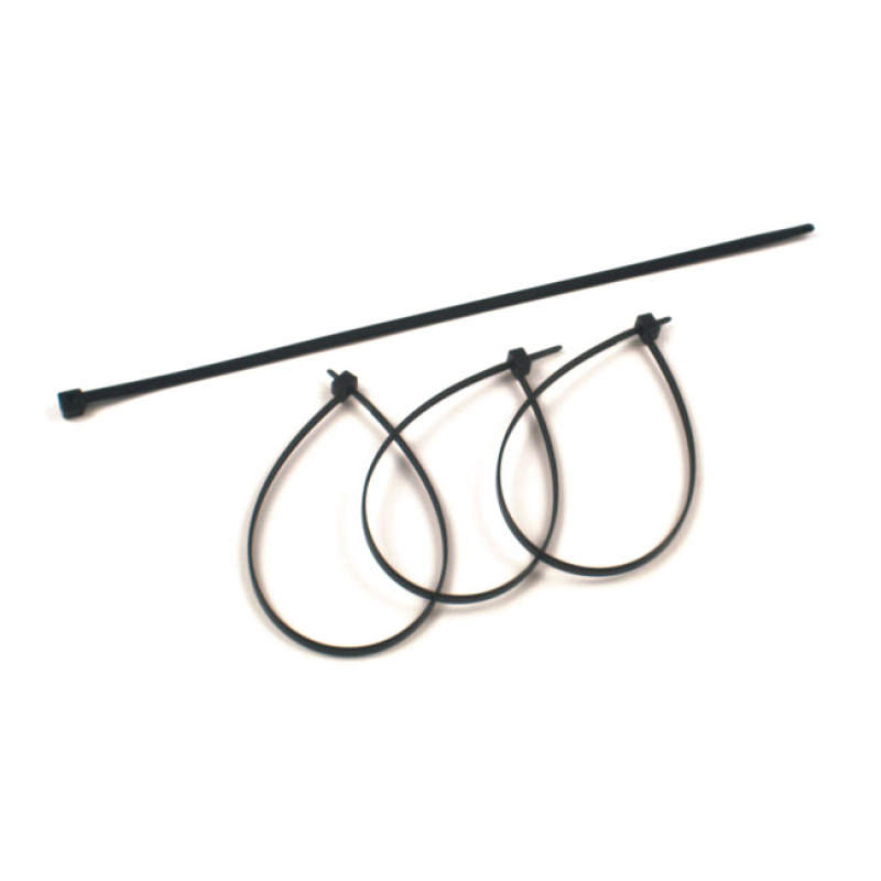 MCS, CABLE STRAPS. 10.75" (27.5CM). BLACK QUALITY NYLON CABLE STRAPS, 508475