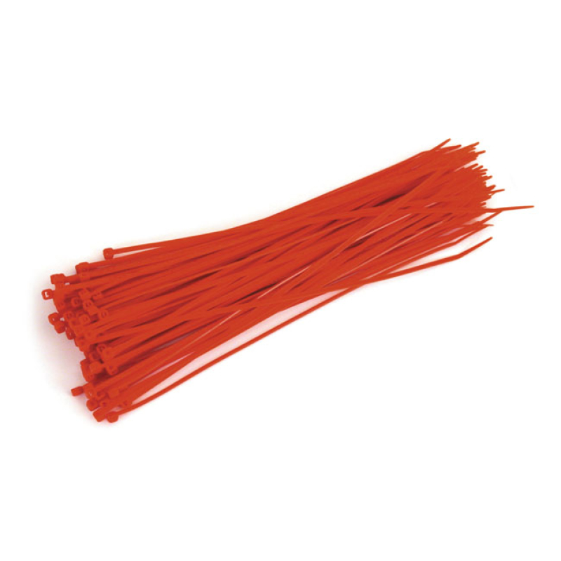 MCS, CABLE STRAPS. 11.5" (29CM). RED QUALITY NYLON CABLE STRAPS, CABLE 508485