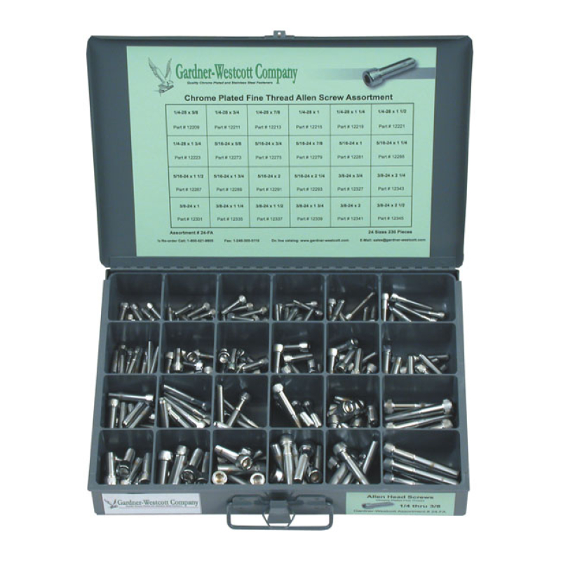 GW ALLEN BOLT ASSORTMENT TRAY 508535
