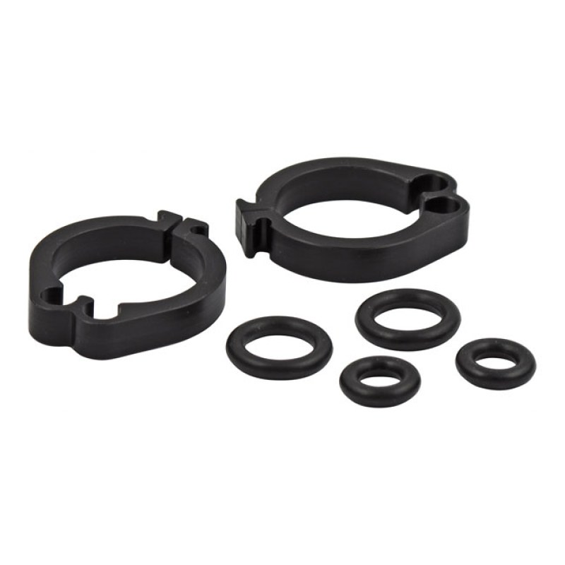 THROTTLE/IDLE CABLE CLAMPS BLACK PLASTIC, FITS 1 INCH HANDLEBARS, TAKE 508549