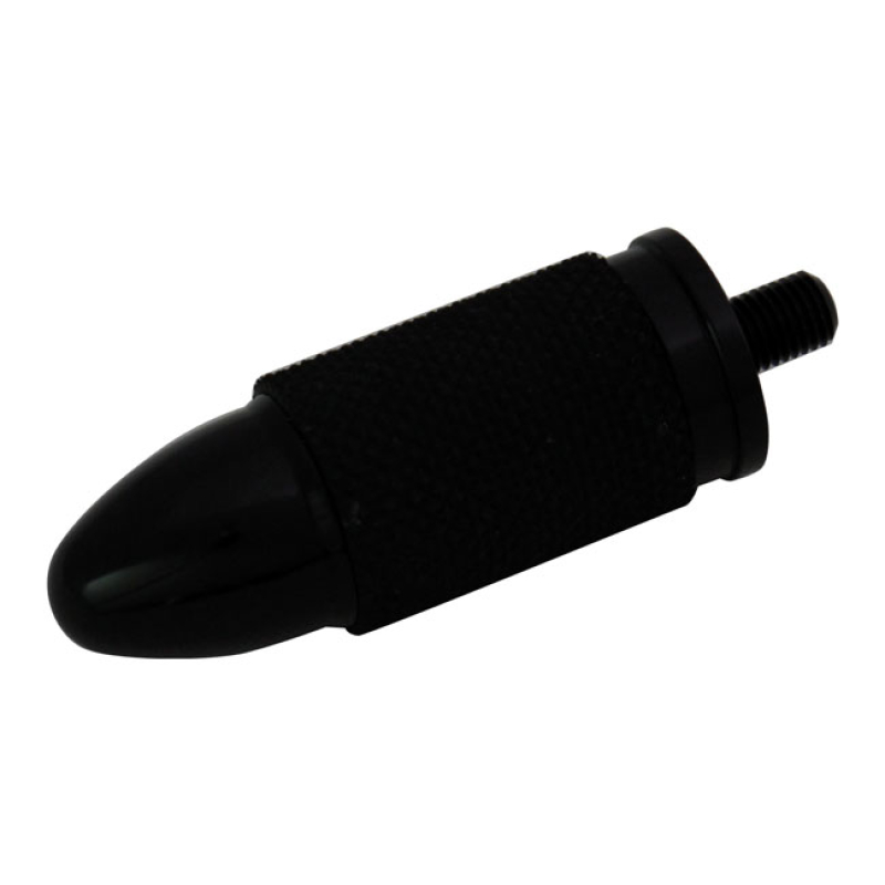 BULLET SHIFT/BRAKE PEG. BLACK 5/16-24 THREADED.  MOST H-D 509019