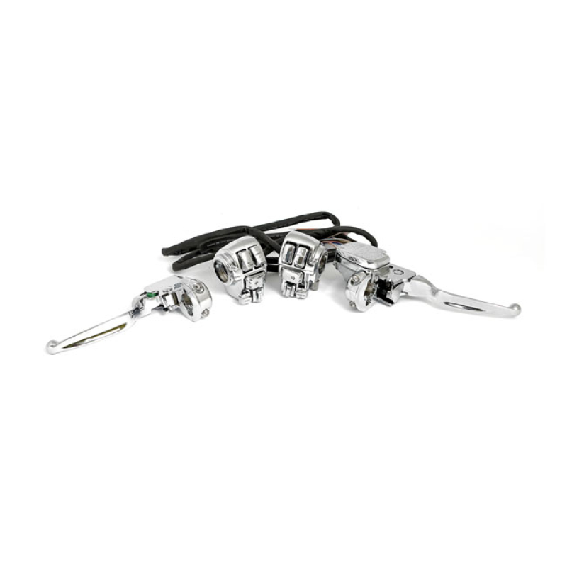 HANDLEBAR CONTROL KIT CHROME CHROME PLATED OEM STYLE HANDLEBAR CONTROL 509519