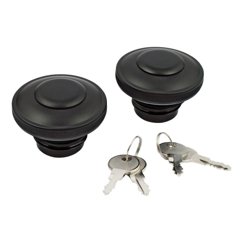 GAS CAP SET WITH LOCK, BLACK 510058
