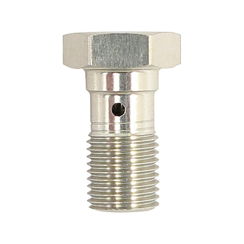 TRW BANJO BOLT SILVER ANODIZED M10X1.00 BREMBO LENGTH 19MM BELOW HEADT 510474