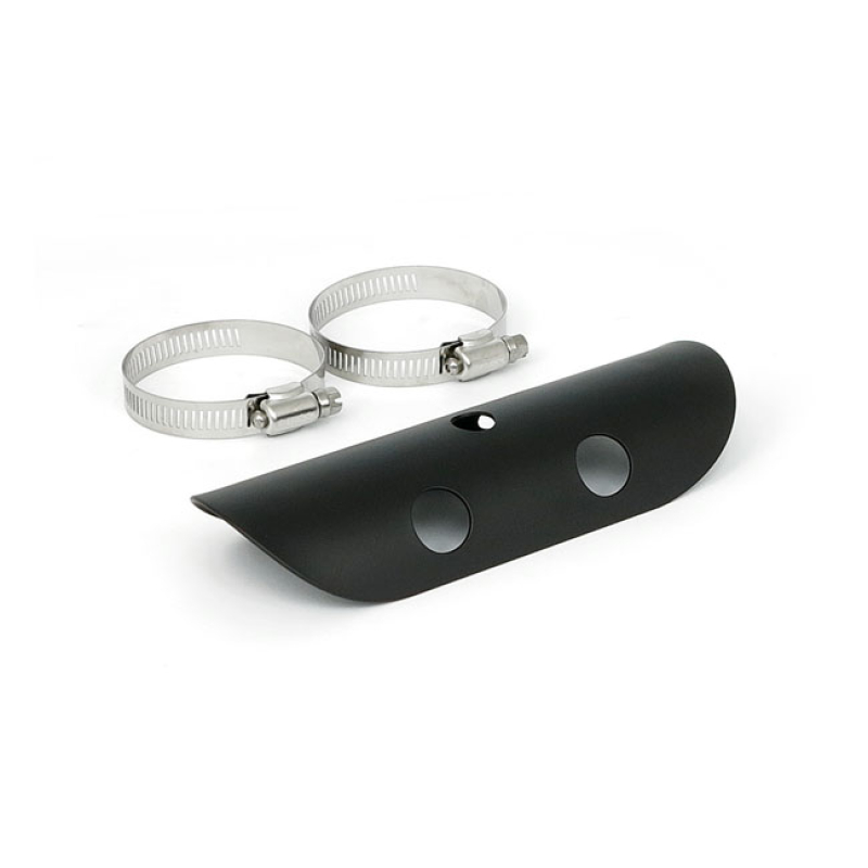 UNIVERSAL BULLET HOLE HEAT SHIELD 7" LONG BLACK 510588