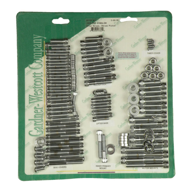 GW MOTOR SCREW SET, CHROME ALLEN 510842