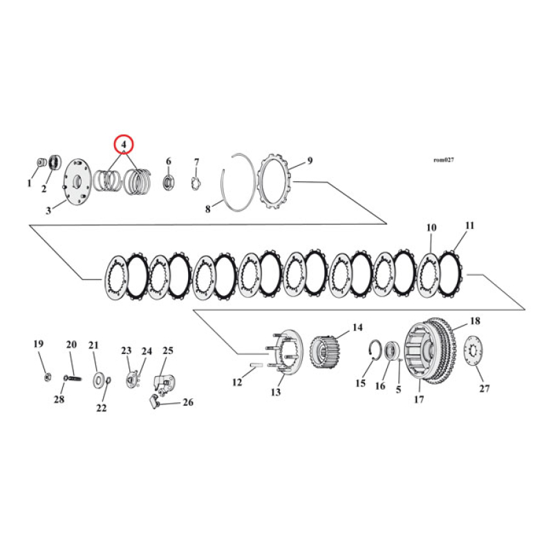 EASTERN CLUTCH SPRING SET 512180