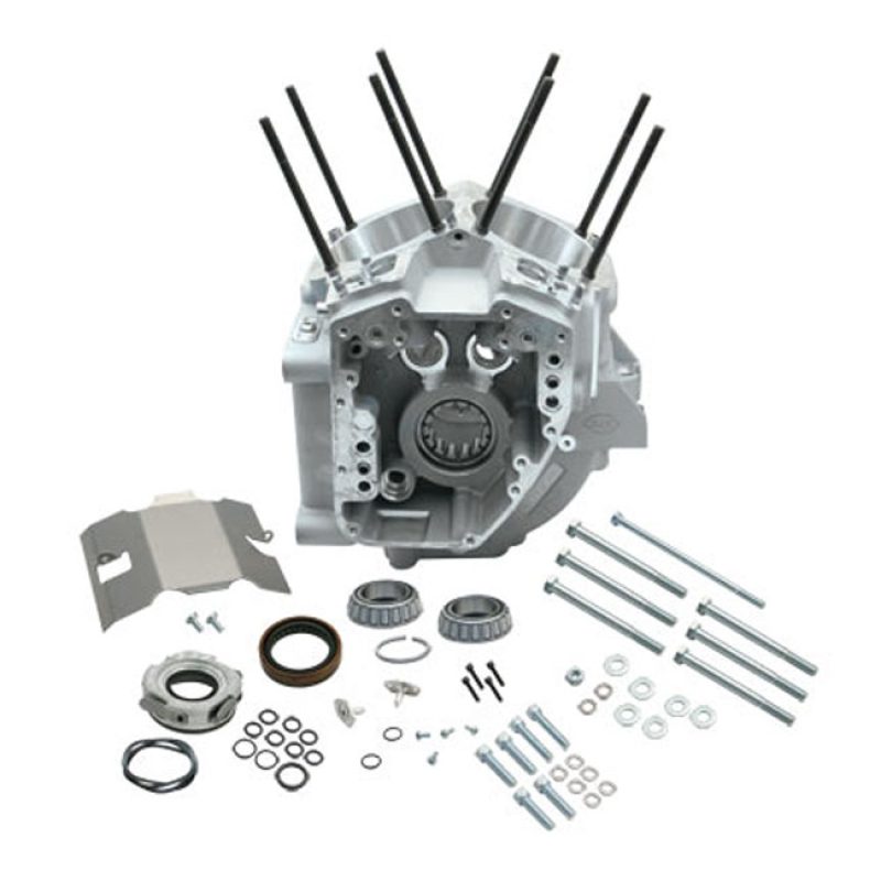 S&S, 99-06 CRANKCASE ASSEMBLY, 4-1/8" BORE. SILVER 512312