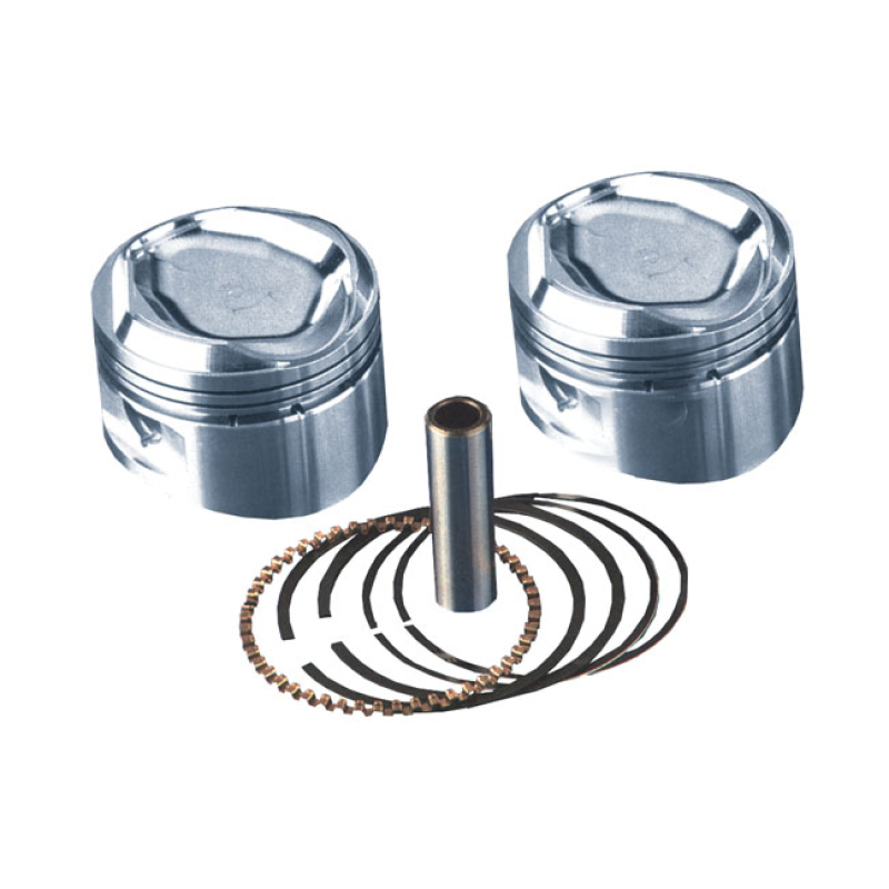 S&S, REPLACEMENT EVO SUPERSTOCK PISTON KIT. STD REPLACEMENT, RECESSED 512386