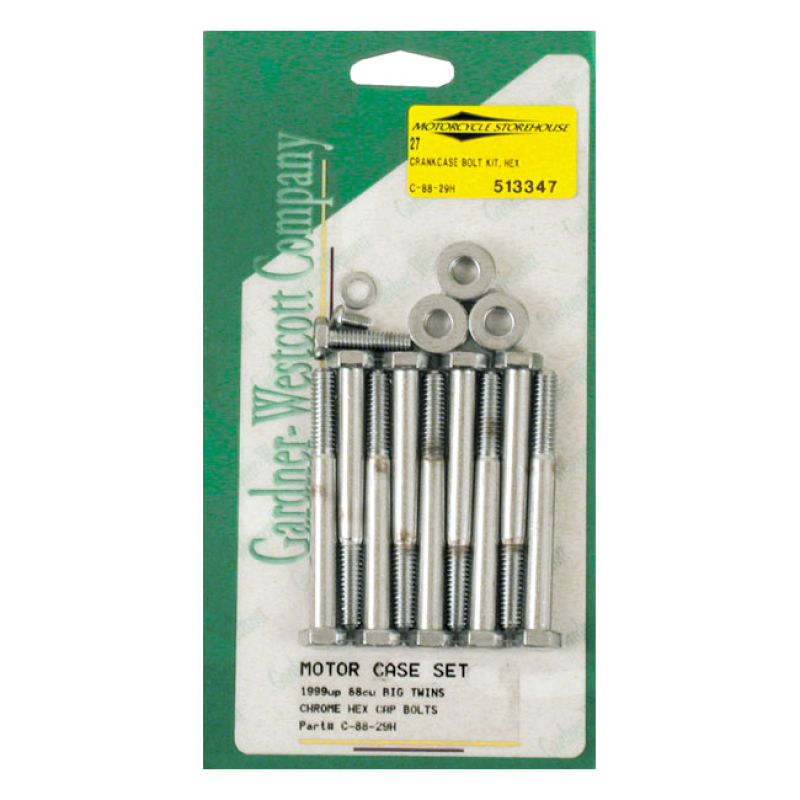 CRANKCASE BOLT KIT, HEX 513347