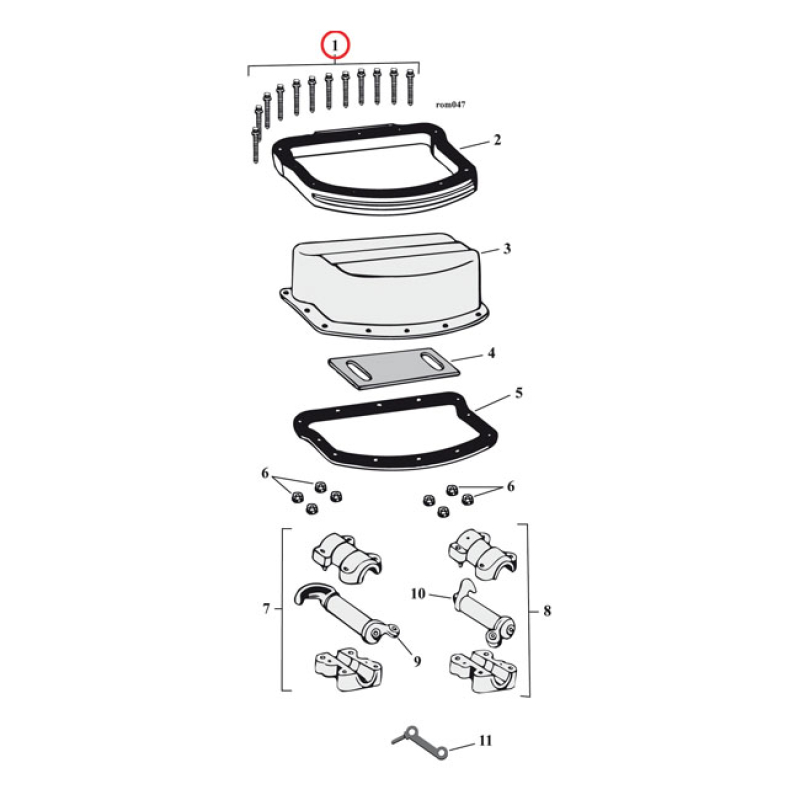 COLONY ROCKER COVER SCREW KIT 513500
