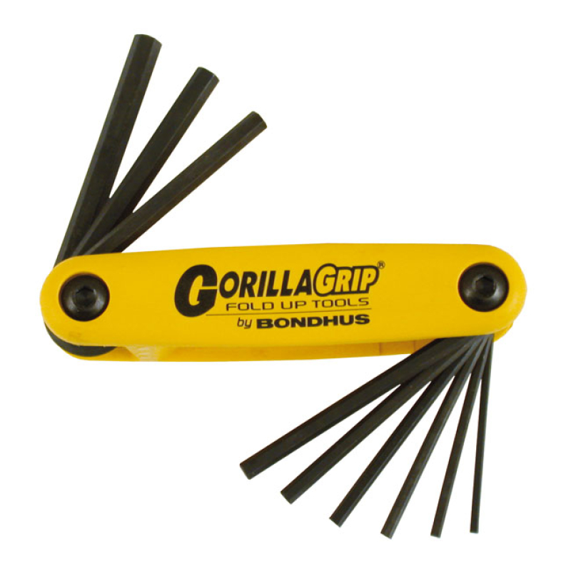 BONDHUS, GORILLA GRIP FOLDING ALLEN/HEX WRENCH QUALITY BONDHUS GORILLA 514032