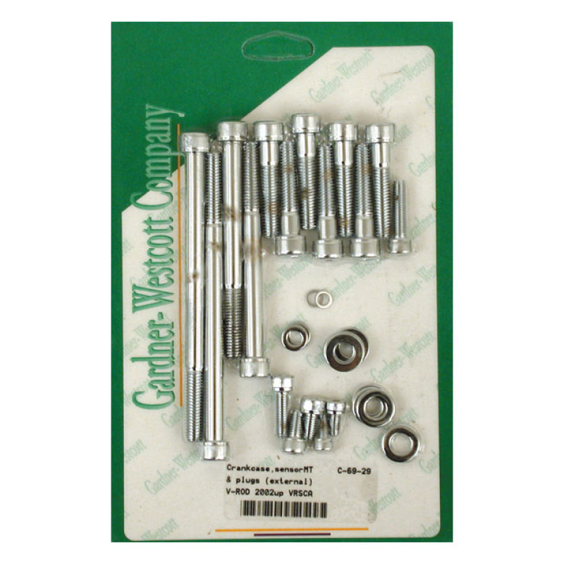 CRANKCASE BOLT SET CHROME ALLEN 514302