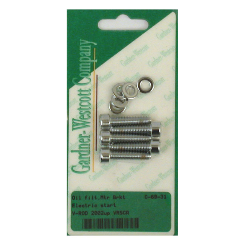 OIL FILT. MOUNT & E-START MOUNT SET CHROME ALLEN 514401