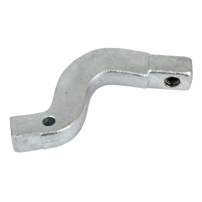 EXHAUST/FLOORBOARD ADAPTER BRACKET, STOCK ZINC PLATED STEEL. USED ON 7 514569