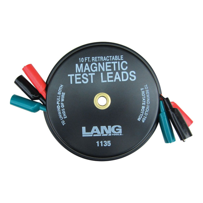 LANG TOOLS, RETRACTABLE ELECTRICAL TEST LEAD. MAGNETIC USED TO TEST EL 514614