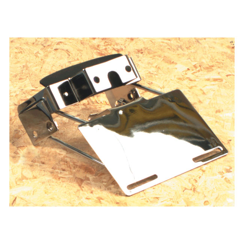 FAT BOB TAILLIGHT / LICENSE PLATE BRACKET. CHROME DESIGNED FOR 80-86 F 514795