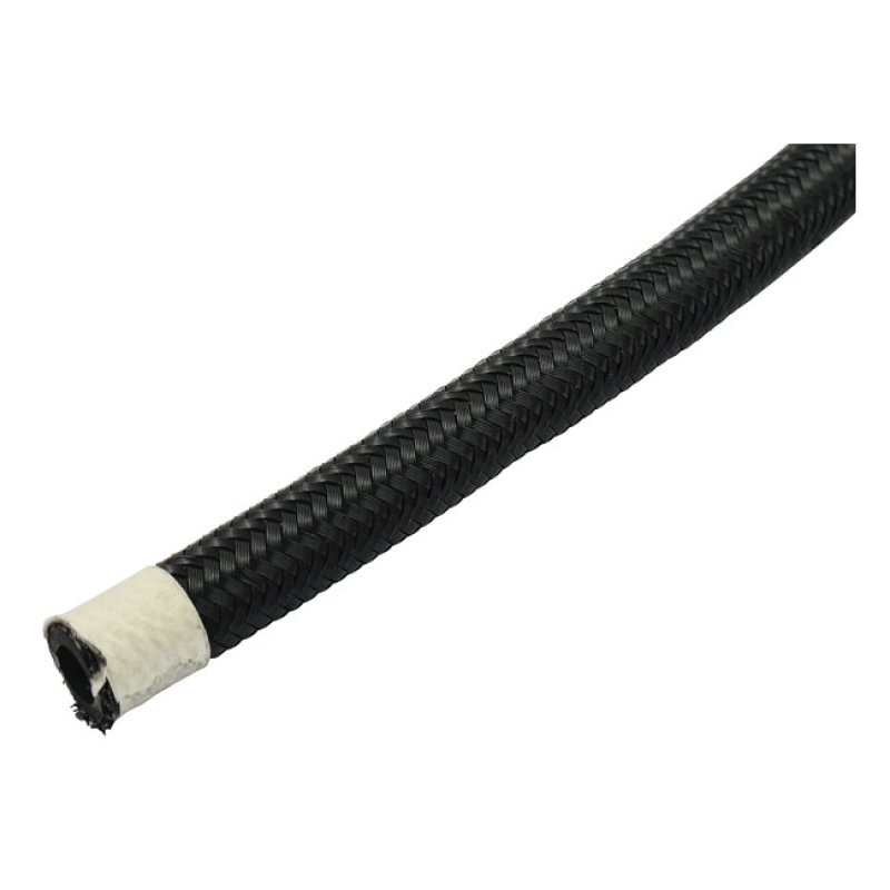 BRAIDED HOSE 1/4" (6MM). BLACK NYLON BRAIDED HOSE WITH INCONSPICUOUS B 515291