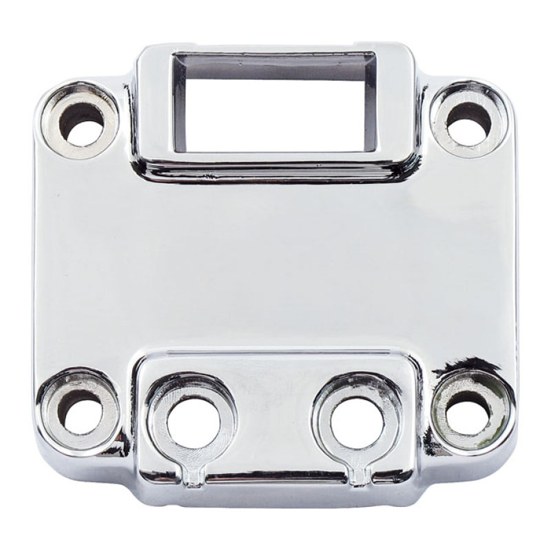 HANDLEBAR SWITCH HOUSING, HORIZONTAL SWITCH HOLE CHROME. INCLUDES CLUT 515520