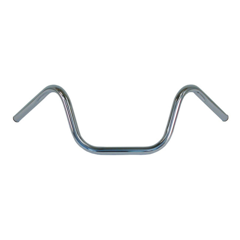 1" FXWG STYLE HANDLEBAR CHROME; STEEL; NOT DIMPLED; WITH 3 SLOTTED HOL 515582