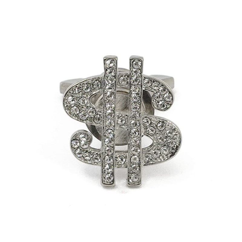 LICENSE PLATE MOUNT KIT US DOLLAR. CHROME/DIAMONDS CHROME WITH PLASTIC 515772