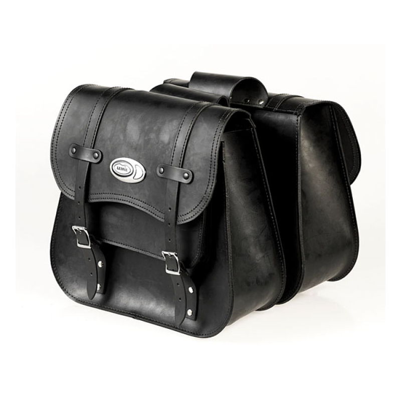 LEDRIE, REINFORCED RIGID LEATHER SADDLEBAG SET. THROW-OVER15 LITER PE 515817