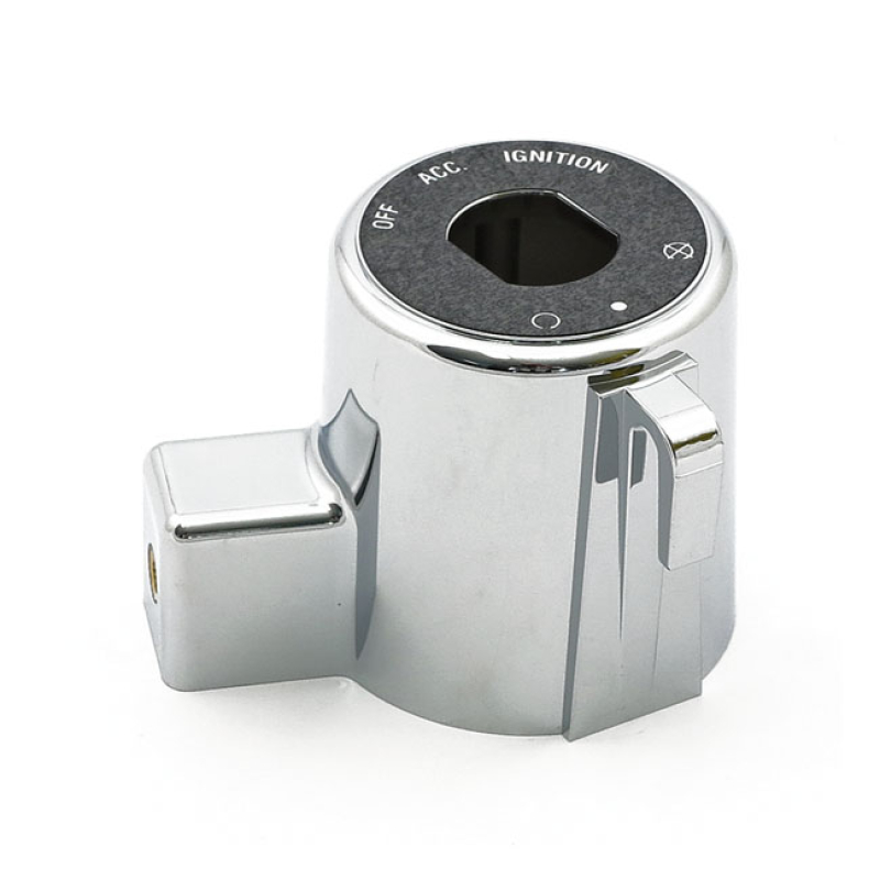 SPORTSTER IGNITION SWITCH COVER. CHROME CHROME PLATED ABS PLASTIC. COV 515891