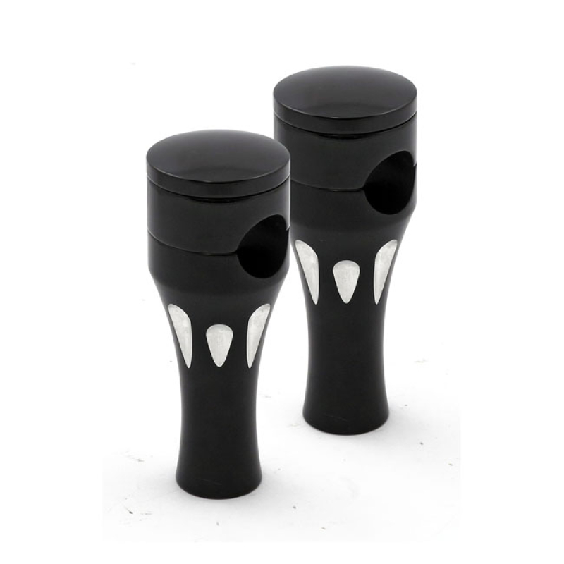 TALON ALUMINUM RISER KIT, 4" RISE. BLACK BLACK CONTRAST CNC MACHINED A 515908