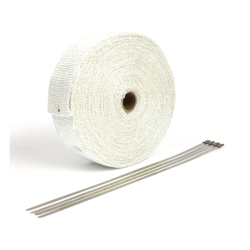 EXHAUST INSULATING WRAP. 2" WIDE WHITE 515966