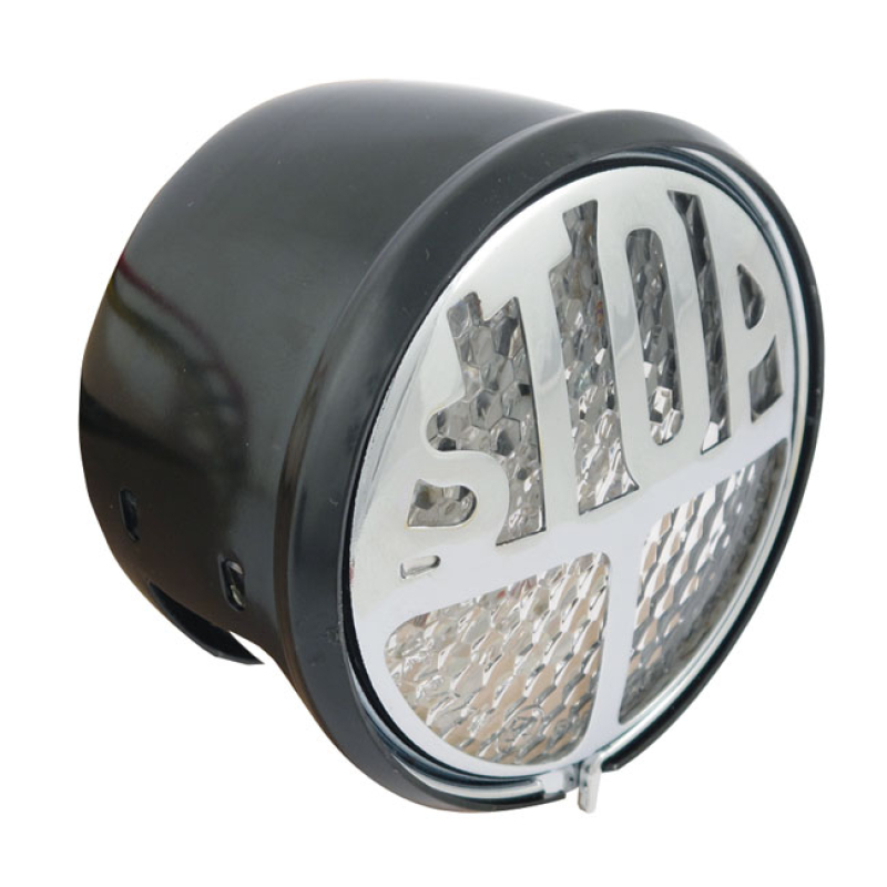 STOP LED TAILLIGHT. BLACK. CLEAR LENS - STYLED AFTER THE TAILLIGHT OF 516098