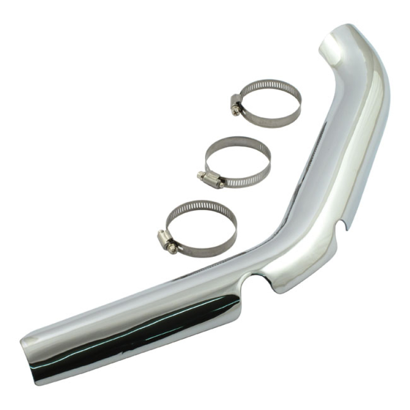 FL 2-1 EXHAUST FRONT HEADER HEATSHIELD CHROME REPLICA STYLE REPLACEMEN 516450