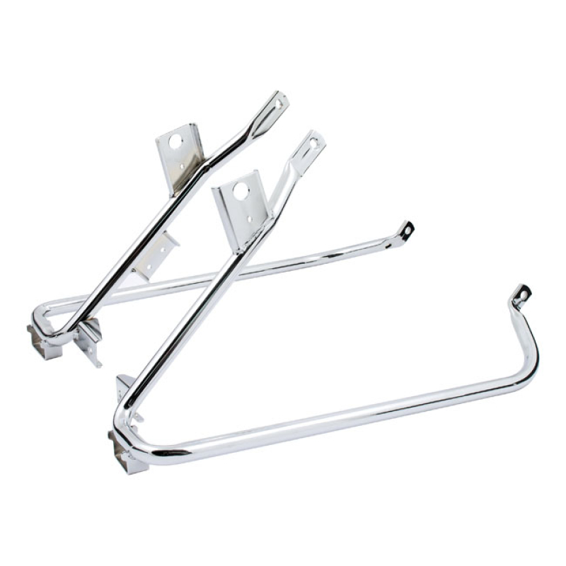 SADDLEBAG SUPPORT BRACKET SET. CHROME CHROME. OEM STYLE REPLACEMENT FO 518008