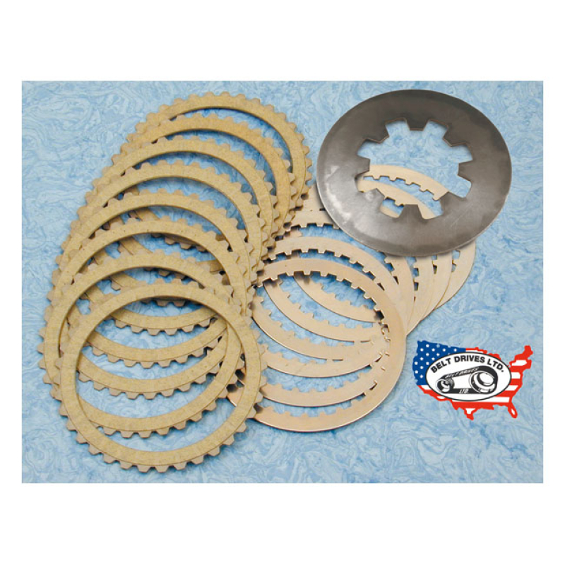 BDL, ARAMID CLUTCH PLATE KIT STOCK STYLE REPLACEMENT. COMES WITH 8 ARA 518624