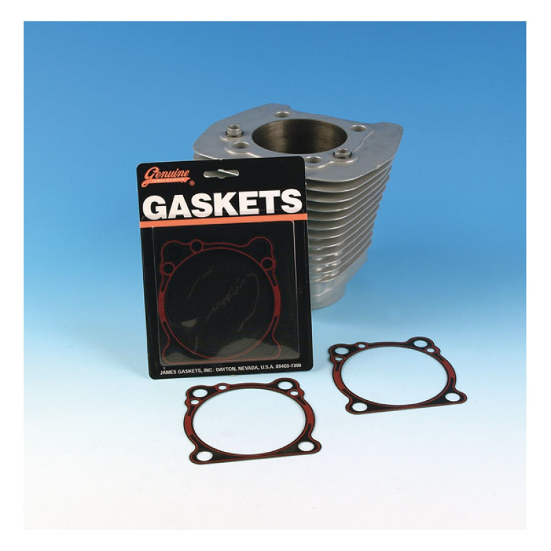 JAMES GASKET SET, CYLINDER BASE. RCM .016" .016" THICK RCM (RUBBER COV 526374