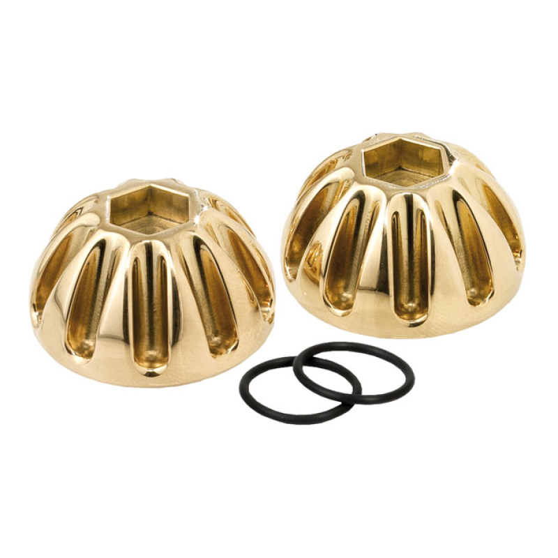 K-TECH, KNUCKLE ROCKER NUTS. FINNED, POLISHED BRASS FORGED BRASS CONST 532363