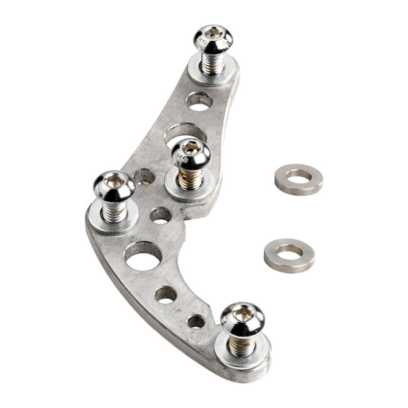 K-TECH SUPER FRENI FRONT CALIPER BRACKET. RAW STAINLESS STEEL MOUNTING 532441
