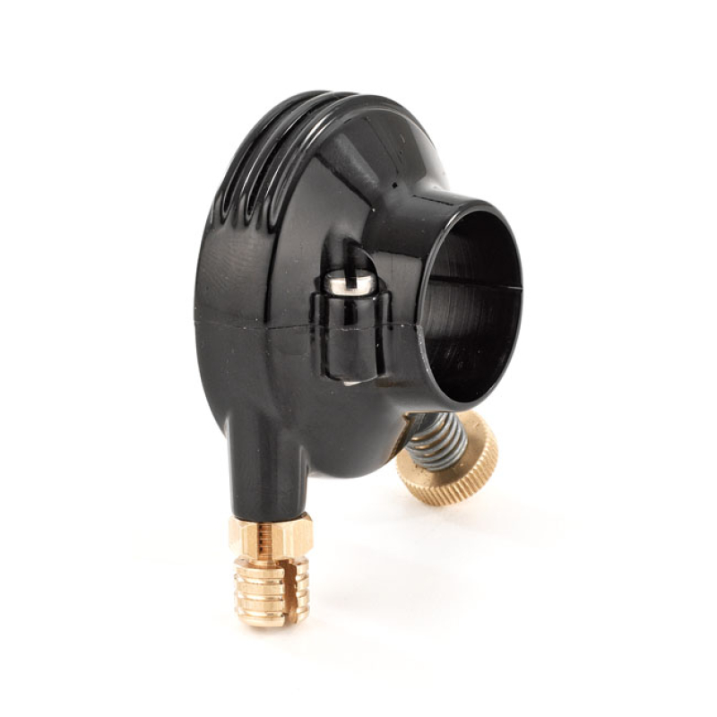 K-TECH DELUXE EXTERNAL THROTTLE HOUSING. BLACK ALUMINUM BLACK ANODIZED 532555