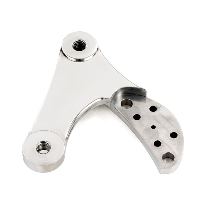 K-TECH 2-PISTON CALIPER MOUNTING BRACKET LEFT. POLISHED FRONT LEFT MOU 532559